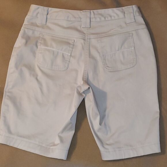 Slazenger Khaki Colored Long Golf‎ Bermuda Shorts - Picture 2 of 7